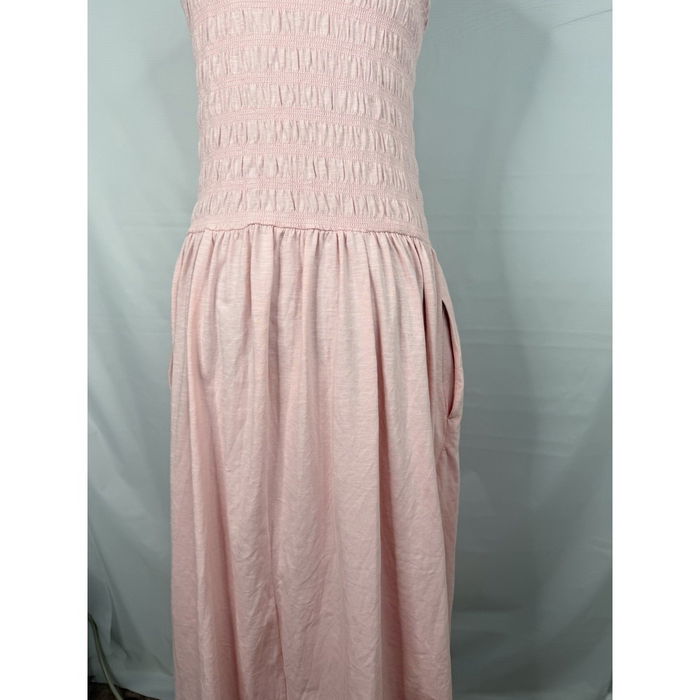 Universal Thread Pink Smocked Knit Maxi Dress Women's Large A-Line Sleeveless - Picture 7 of 10